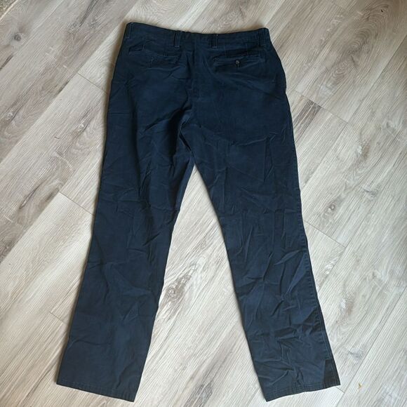 Apt 9 Premier Flex Regular Fit Navy Blue Pants Slacks Size 36x32 - Picture 4 of 7